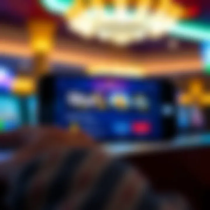 Playing SkyCrown Casino Securely on Mobile Mobile device displaying SkyCrown Casino gaming options with secure connection icons