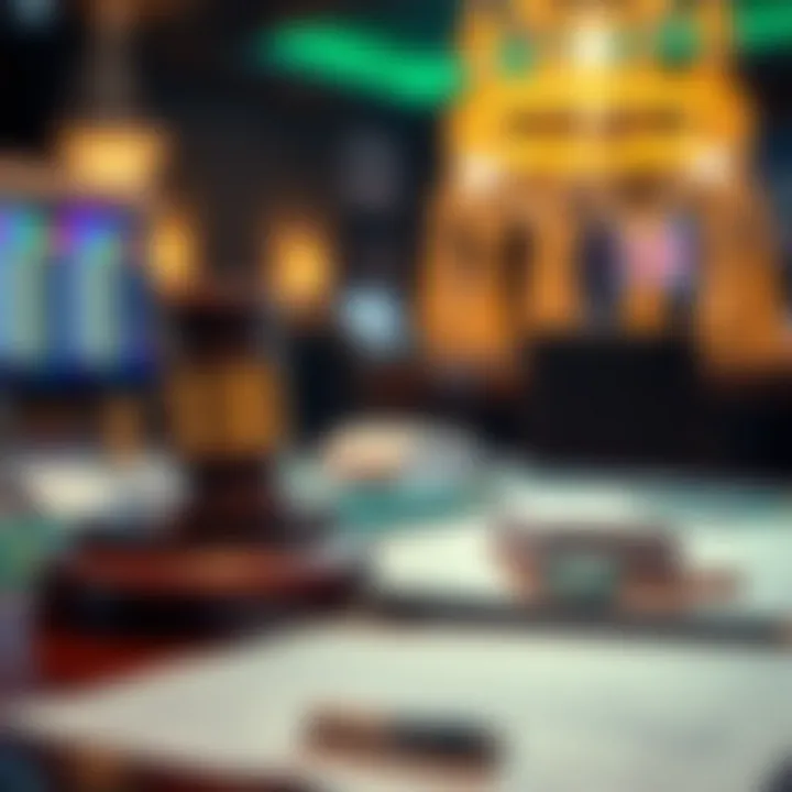 Australian Legal Considerations for Online Casino Use Illustration of Australian legal documents and online casino regulations with a focus on compliance