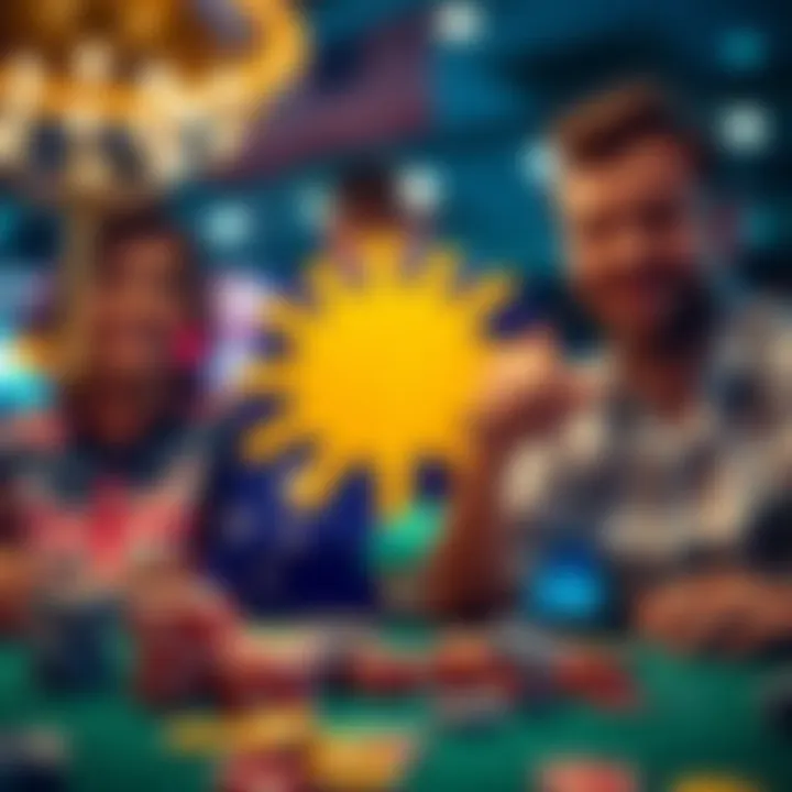 Australian flag with casino chips and casino game symbols representing bonus benefits