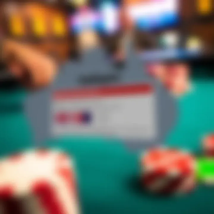 Graphic showing Australian map with poker chips and casino game icons emphasizing eligibility and wagering terms