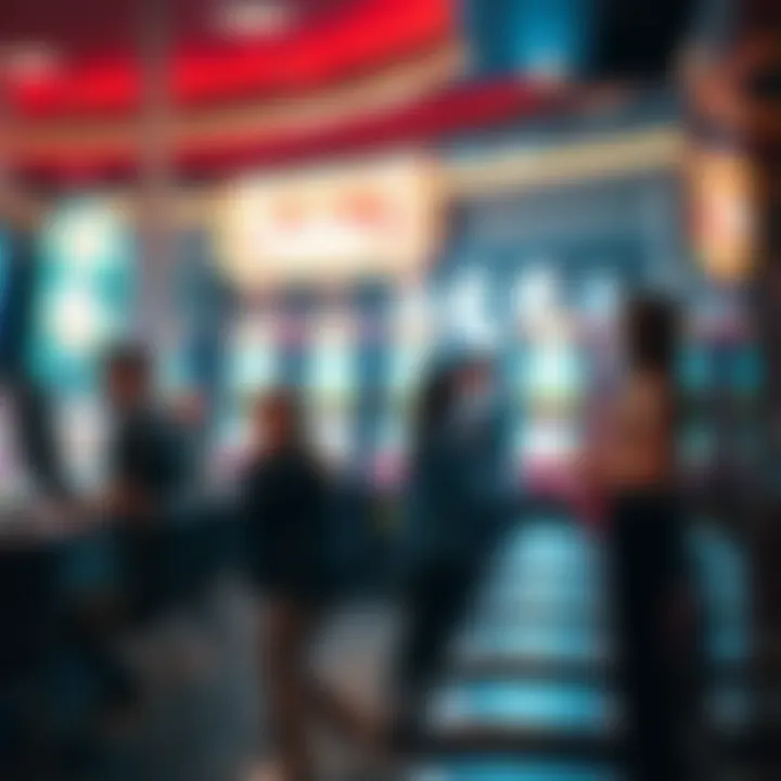 Illustration showing the interaction between players and venues within the Australian pokies environment