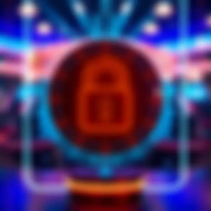 SkyCrown Casino Security and User Protection Secure digital lock symbolizing strong online casino security and privacy measures