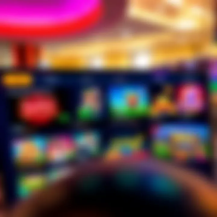 User interface showing diverse casino games with clear navigation and bonus offers