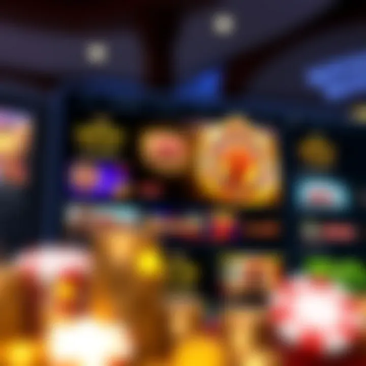 Online casino interface showcasing various slot games and bonus offers