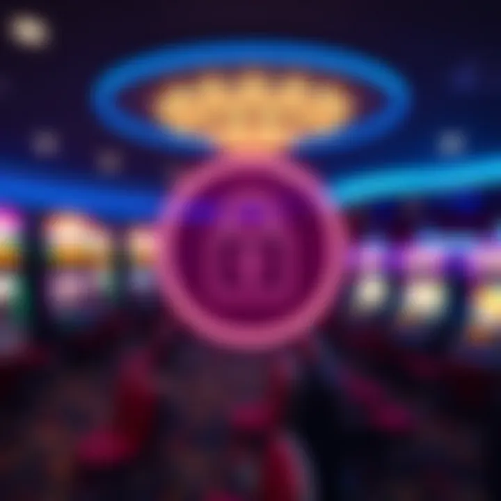 Secure online gaming environment with digital lock icon symbolizing player protection