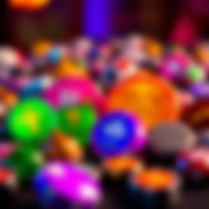 Colorful icons representing different types of casino promotions like free spins and cashback