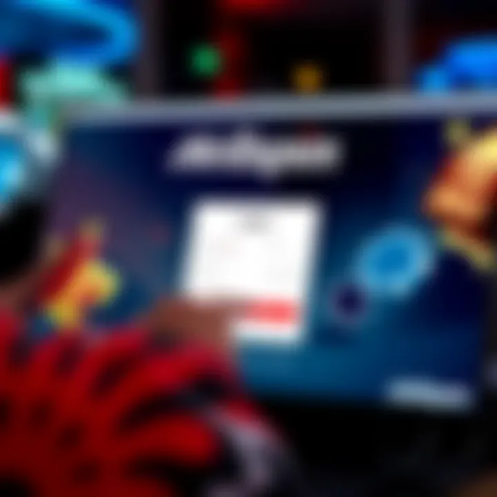 User entering login credentials on Hellspin Casino website