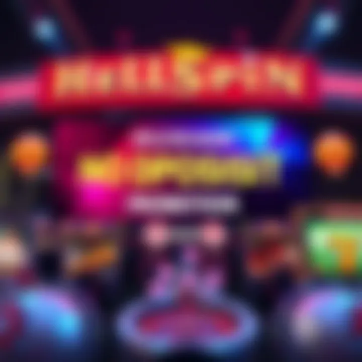Bright promotional banner highlighting no deposit offers and gaming excitement
