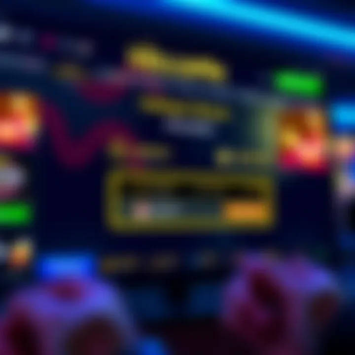 Illustration of a digital casino interface highlighting a no deposit bonus code activation area