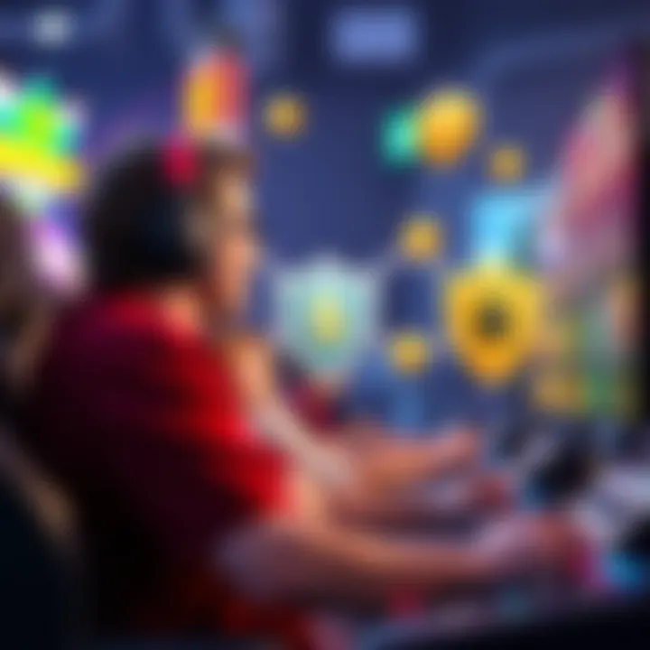 Maximizing Bonuses and Staying Safe While Gaming Illustration of a player enjoying online gaming with icons representing bonus rewards and safety shields