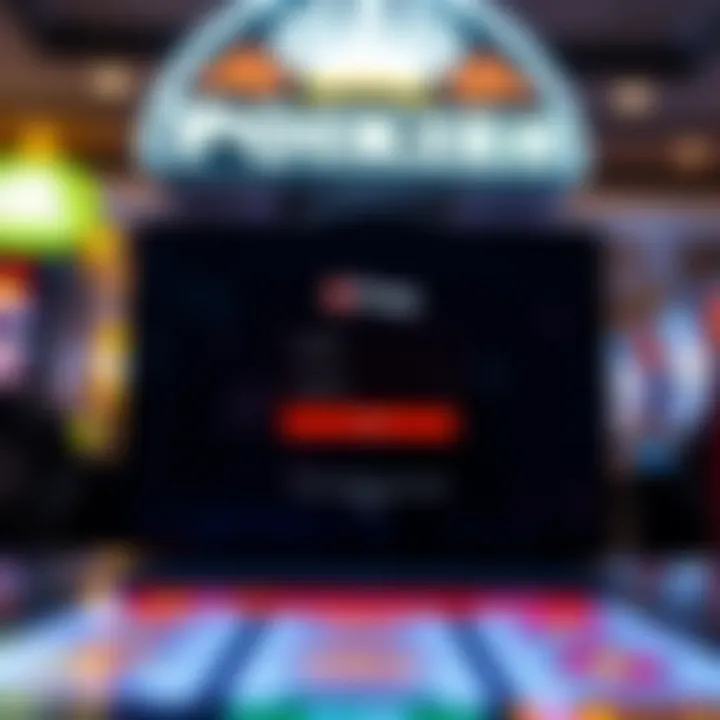 Login Screen for The Pokies Platform in Australia User interface showing login screen for an online pokies platform