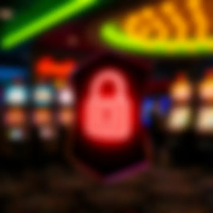 Secure login with padlock icon emphasizing online gaming security
