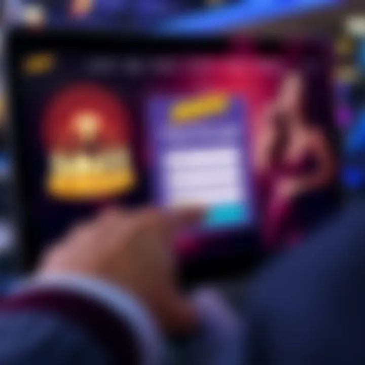 User entering login credentials on Jackpot Jill Casino website