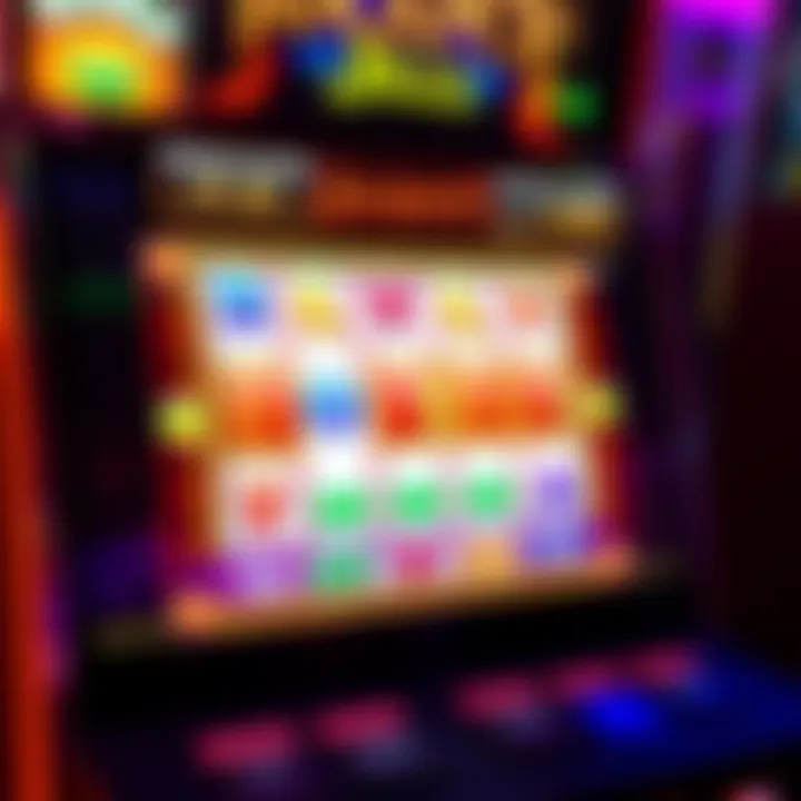 Illustration of a digital casino slot machine displaying a jackpot win with vibrant colors