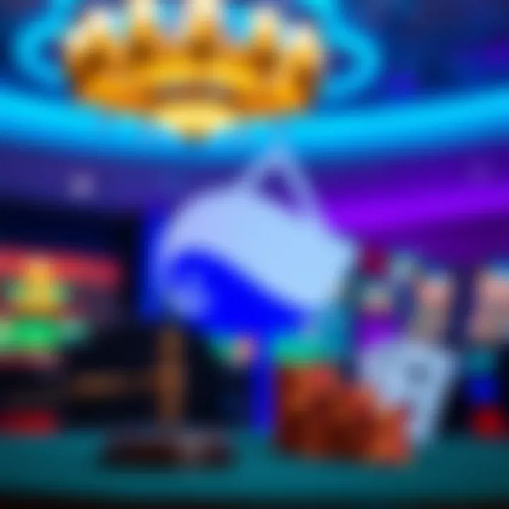 Display of Australian legal symbols with a digital casino background emphasizing responsible gambling