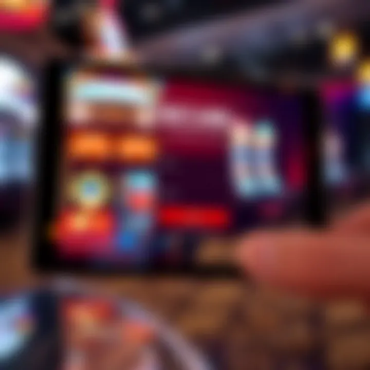 Secure login interface on a digital device displaying national casino access in Australia
