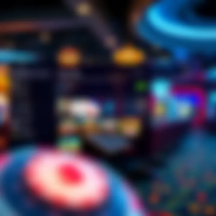 Navigating the Royal Reels platform with clear menu options for games and account settings