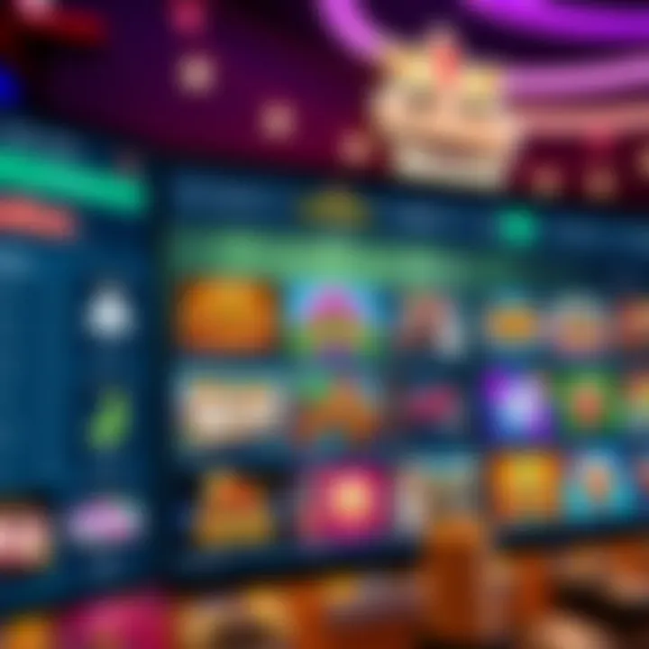 Playamo online casino interface showcasing vibrant game selection and user-friendly layout