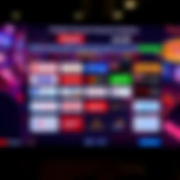 Interface showcasing various payment methods suitable for Australian players