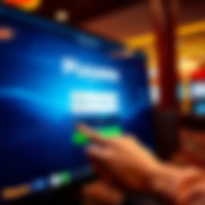 User entering login credentials on Playamo Casino website securely