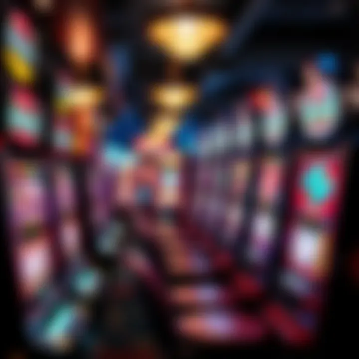 Illustration of Australian gaming culture with pokies machines and responsible gaming icons