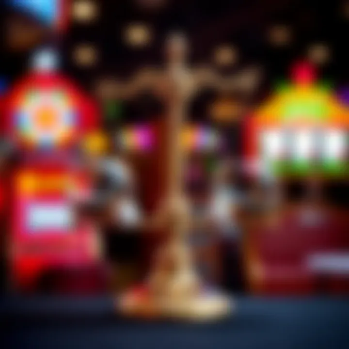 Balancing Entertainment and Responsible Gaming Balance scale illustrating entertainment and responsible gaming concepts