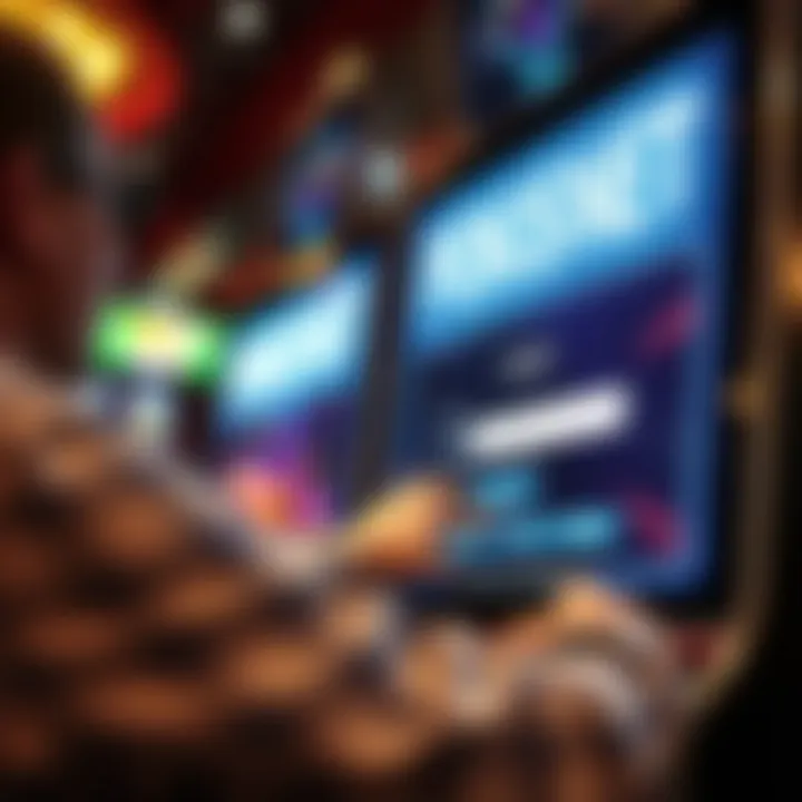 User entering login credentials on Pokies Net platform
