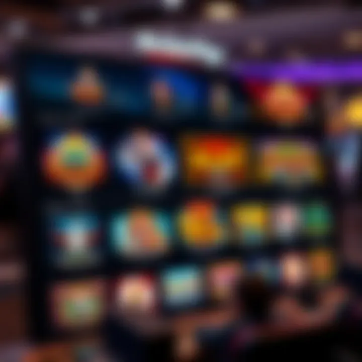 User-friendly RocketPlay platform displaying various slot game options and navigation features