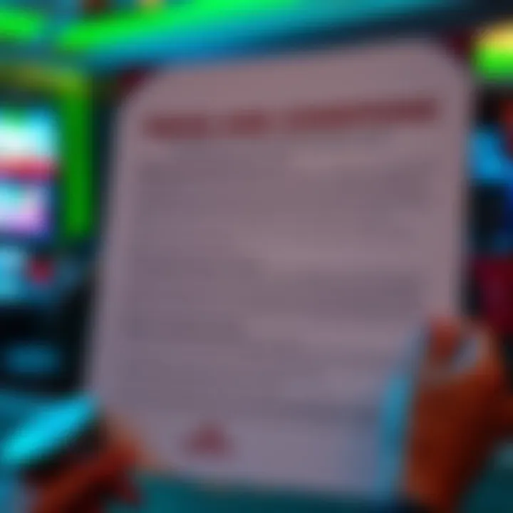 Graphic showing key terms and conditions for responsible online gambling in Australia
