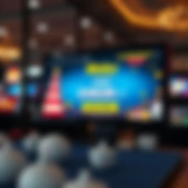 Online casino bonus offer displayed on a digital screen with Australian theme