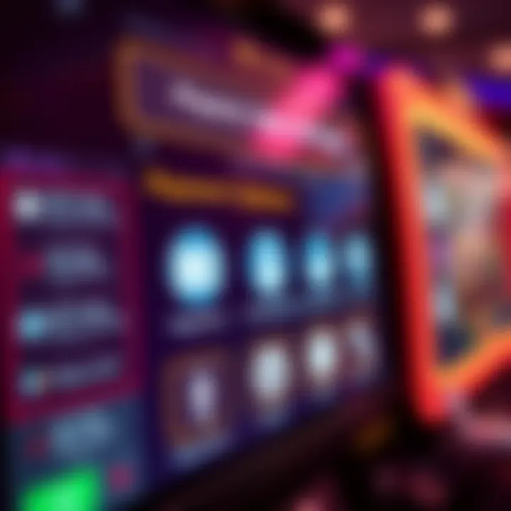 Secure payment options icons and responsible gambling symbols on a digital interface