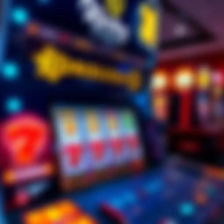 Digital slot machine with bonus symbols highlighting Ricky Casino's 2023 promotion