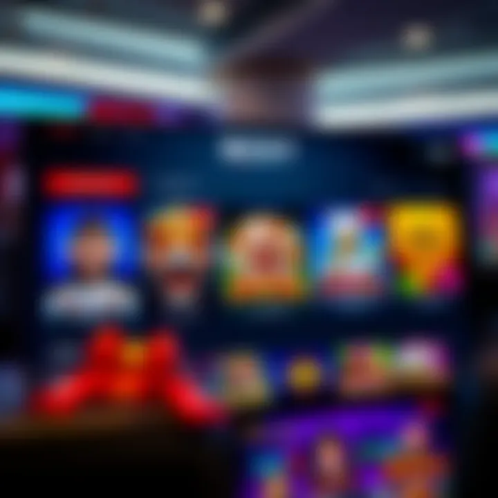 User-friendly online casino interface showing game categories and bonus offers