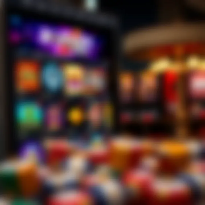 Exciting online casino interface showcasing a variety of games and user-friendly navigation