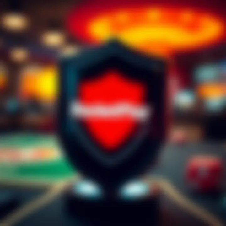 Security shield icon representing online safety in gaming apps