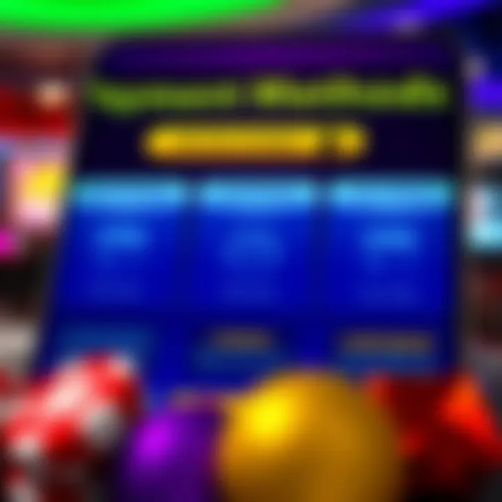 Secure payment options and bonus rewards icons representing safe transactions and promotions