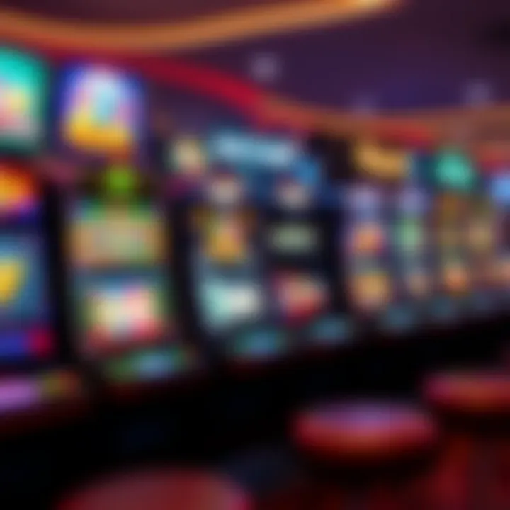 Diverse Game Selection at RocketPlay Casino Colorful online casino game interface with various slot machine icons