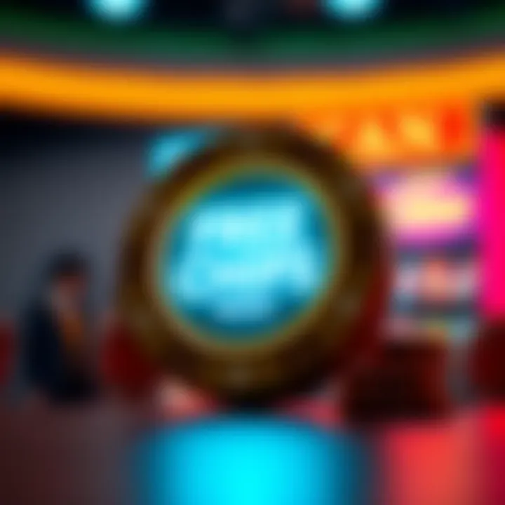 Digital Casino Chip Highlighting Free Chips Bonus at RocketPlay Casino Illustration of a digital casino chip with a shining glow representing no deposit bonus