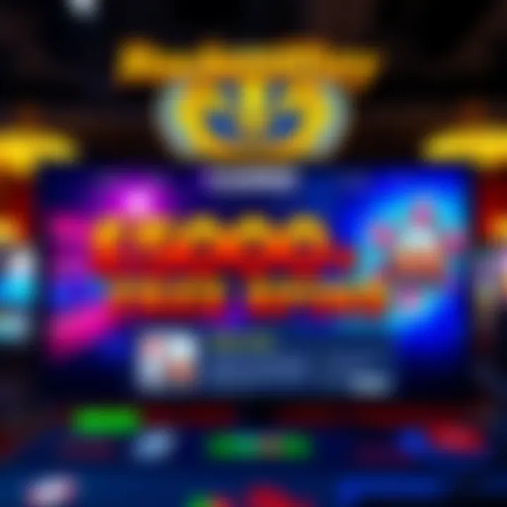 Overview of RocketPlay Casino Free Spins Bonus Digital casino interface showcasing free spins bonus details on a vibrant screen