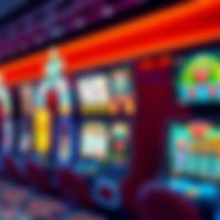 RocketPlay Casino Platform Interface Colorful casino game interface with various slot machines and card games displayed on screen