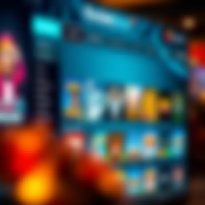 User interface showcasing Rocketplay's game selection and navigation menu