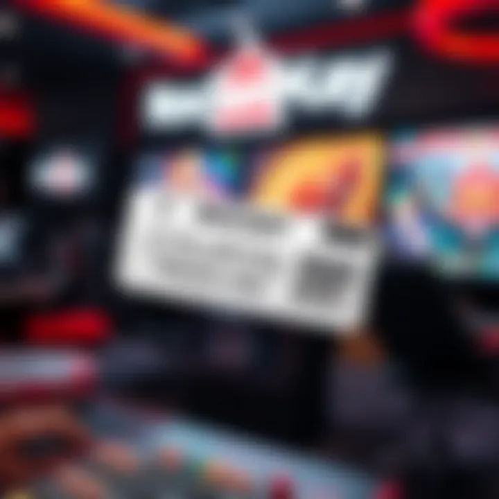 Illustration showing a digital coupon code overlay on a gaming-themed background indicating promotional offers