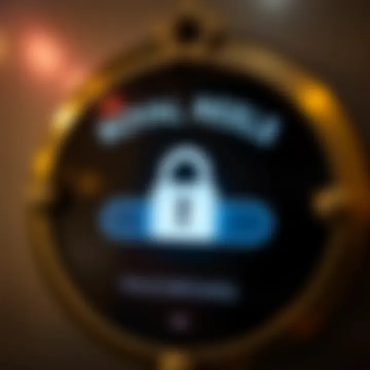 Secure password entry with a lock icon symbolizing account protection on Royal Reels platform