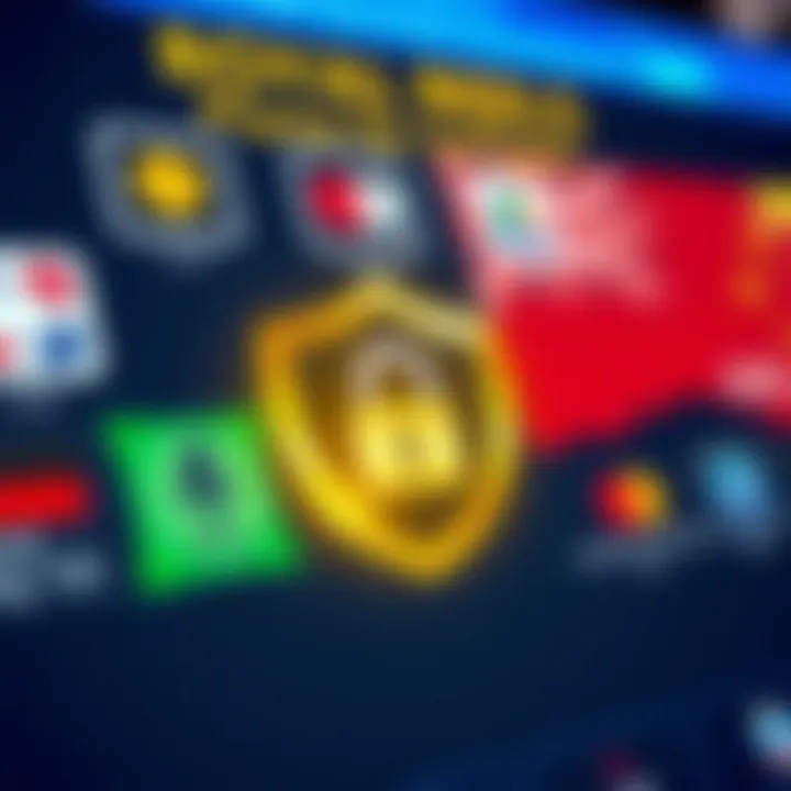 Graphic depicting secure online payment methods and security symbols relevant to Royal Reels Australia