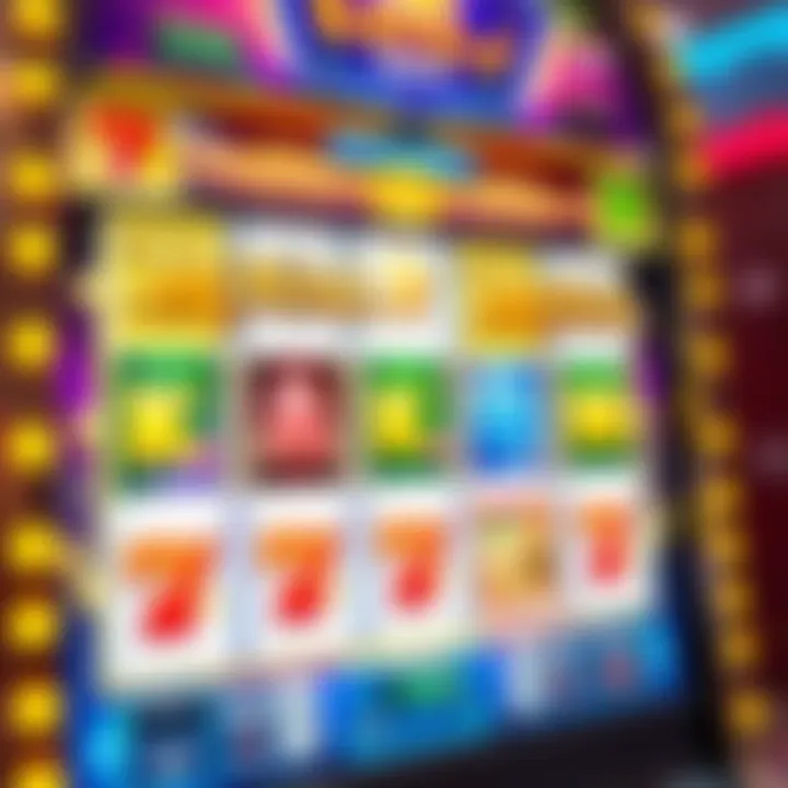 Royal Reels slot machine interface showing vibrant reels and symbols