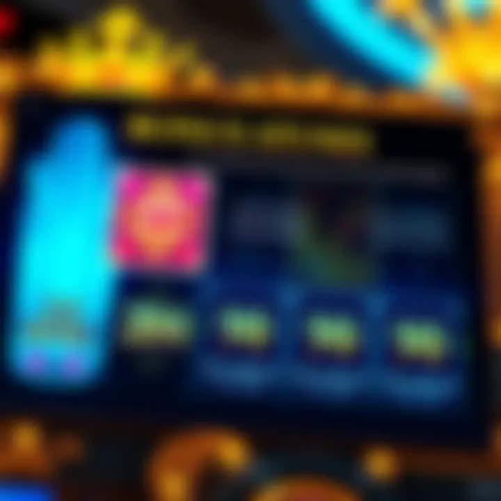In-game features of an online slot showcasing bonus rounds and payout options