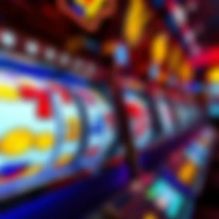 Illustration showing spinning reels on a casino slot machine with bright symbols and coins indicating free spins activation