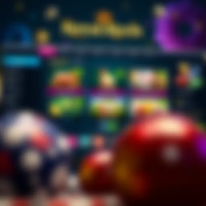 User-friendly online casino dashboard displaying bonuses, payment options, and support features