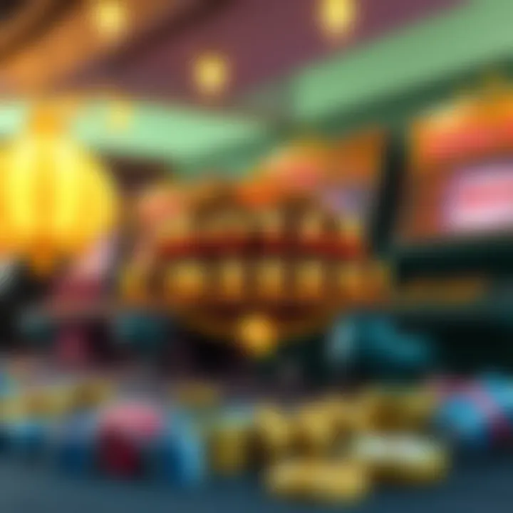 Illustration featuring key features and tips for playing Royal Reels pokies responsibly