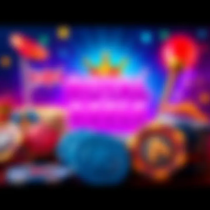 Illustration of Australian-themed symbols and casino chips representing online slot gaming in Australia
